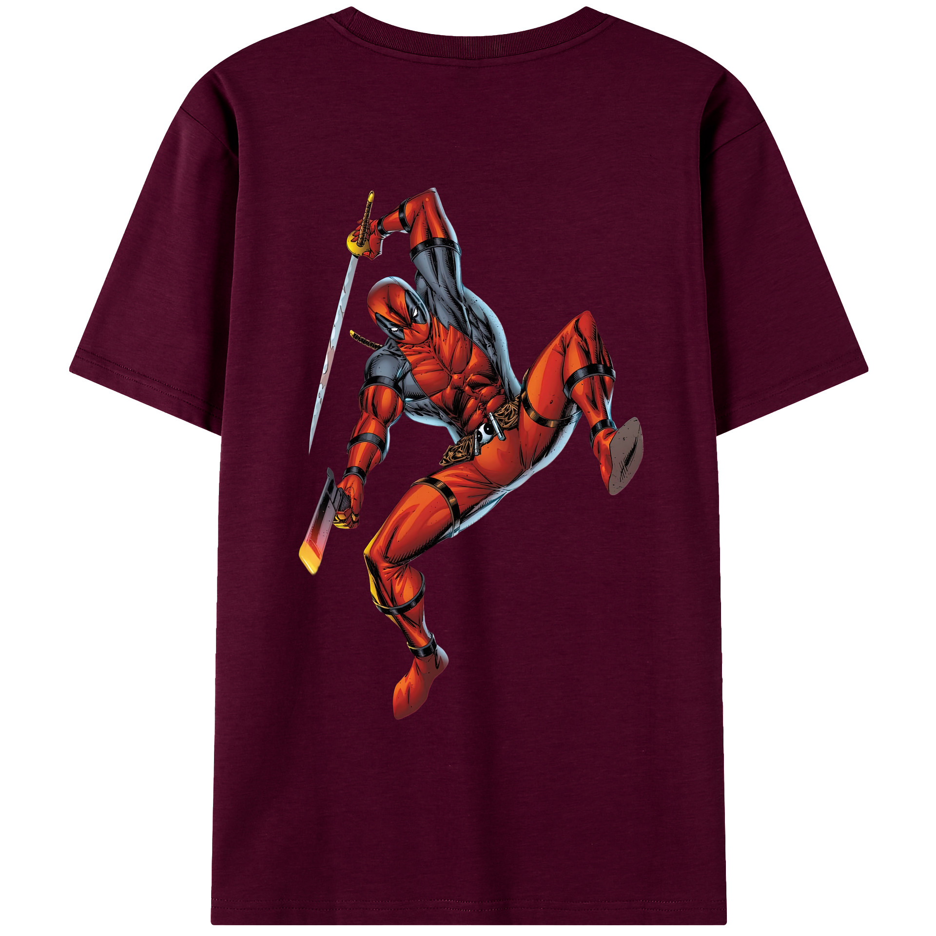 （画像用） Deadpool デッドプール レディース半袖Tシャツ(バックプリント)